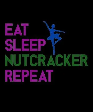 Eat Sleep Nutcracker Repeat Stock Illustration