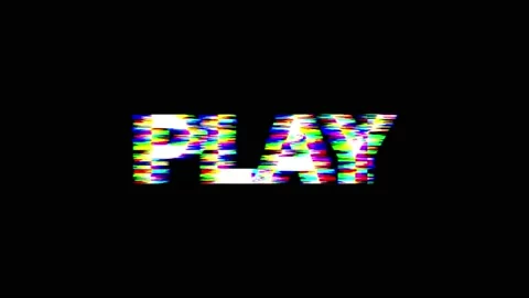 Eat, sleep, play, repeat - seamless text with glitch effect Stock Footage 130179009