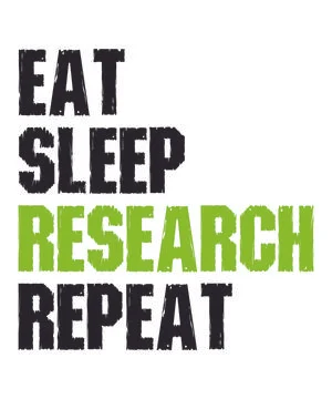 Eat Sleep Research Repeat Stock Illustration