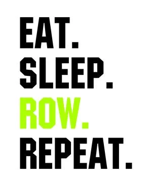 Eat Sleep Row Repeat Stock Illustration