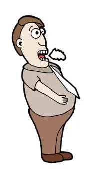 Eaten man Illustrazione stock