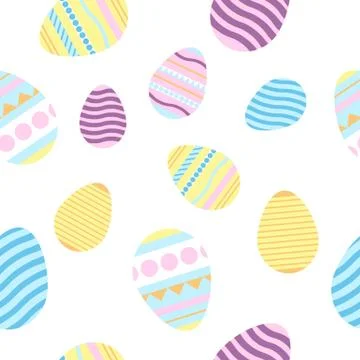 Eater seamless pattern. Flat design. Illustrazione stock