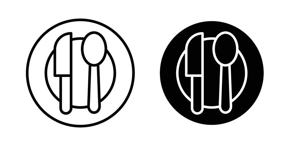 Eatery icon vector design. EPS10 Stock Illustration