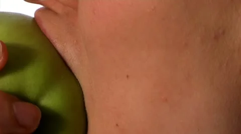 Eating an apple Stock Footage 22635605