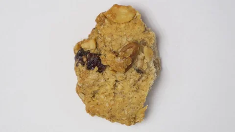 Eating  cookie. Stop motion 스톡 동영상 129958029