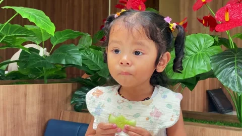 Eating cucumber Stock Footage 331788100