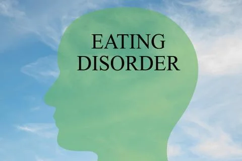 Eating Disorder concept Stock Illustration