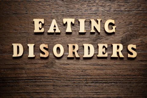 Eating disorders concept view Stock Photos