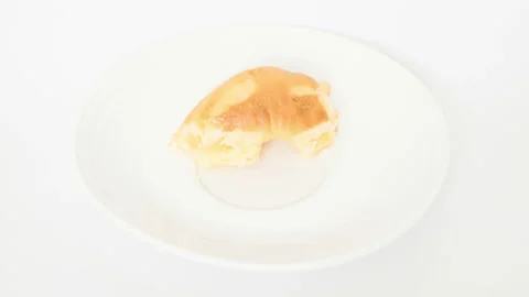 Eating a doughnut motion stop time lapse Stock Footage 236743512
