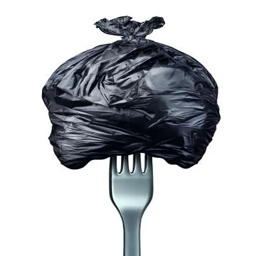 Eating Garbage Stock Illustration