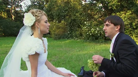 Eating Grapes Stock Footage 52486046