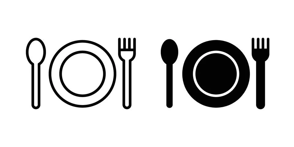 Eating icon or illustration vector symbols Stock Illustration