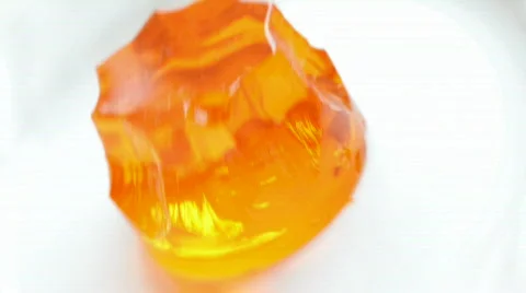 Eating jello is not easy Stock Footage 662398