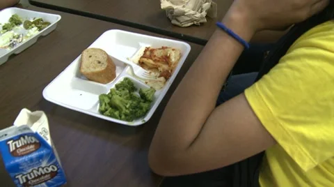 Eating lunch (6 of 10) Stock Footage 8697766