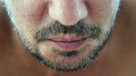 Eating mouth close-up Stock Footage 141309920