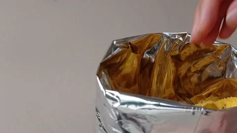 Eating the nachos in the break time Stock Footage 151027733