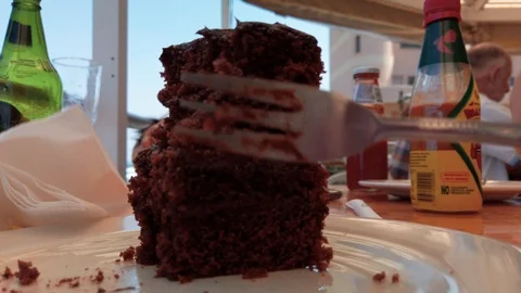 Eating a Piece of Cake 1 Stock Footage 121610741