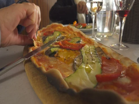 Eating Pizza Close up 動画素材 73377663