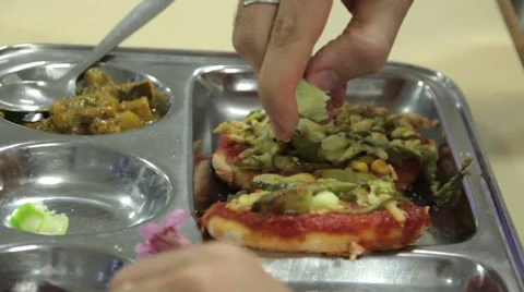 Eating pizza Stock-Footage 50325094