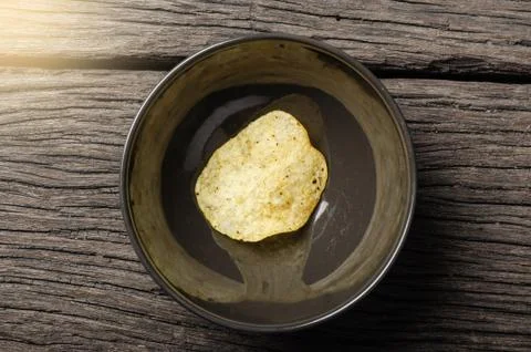 Eating potato chips Stock Photos