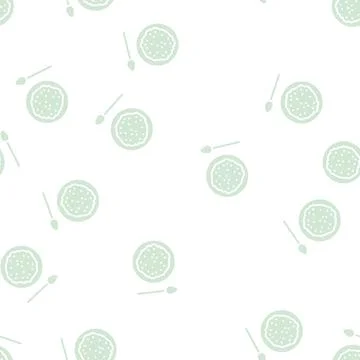 Eating probiotics glyph seamless pattern Stock Illustration