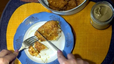 Eating by russian style Stock Footage 91319462