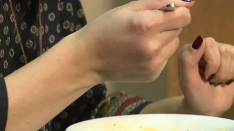 Eating seafoof 1 Stock Footage 322067301