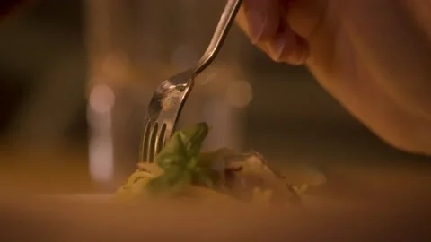 Eating Spaghetti 動画素材 138086019