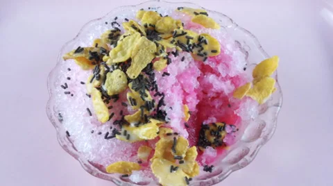 Eating Spin Ice Stock Footage 37071392
