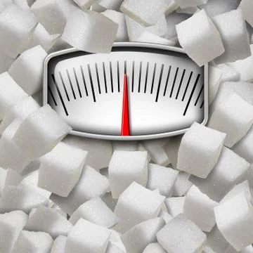 Eating Sugar Stock Illustration