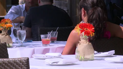 Eating in the sunshine (1 of 7) Stock Footage 32302407