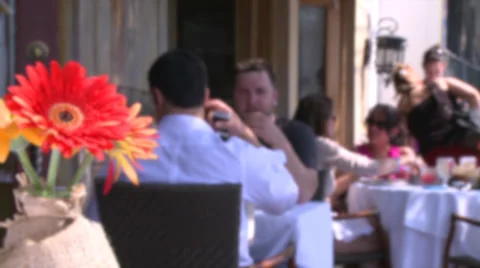 Eating in the sunshine (4 of 7) Stock Footage 32302404