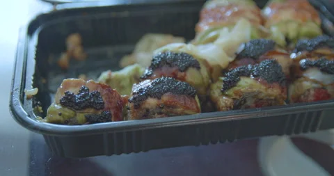 Eating sushi Stock Footage 131930306