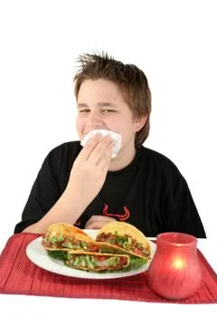 Eating tacos Stock Photos