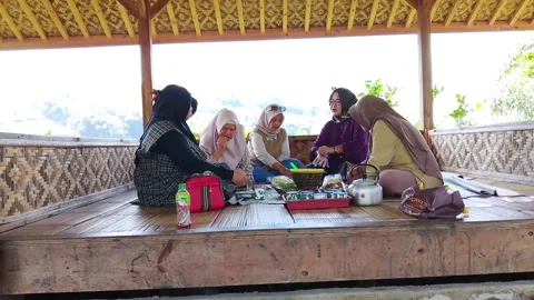 Eating together Stock Footage 312329707