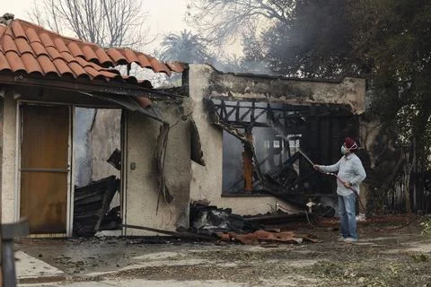 Eaton Fire Stock Photos