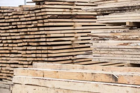 Eaves board in stacks Stock Photos