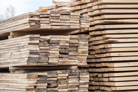 Eaves board in stacks Stock Photos