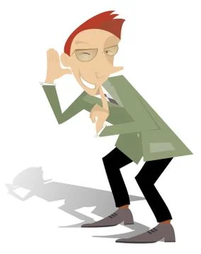 Eavesdrop Stock Illustration