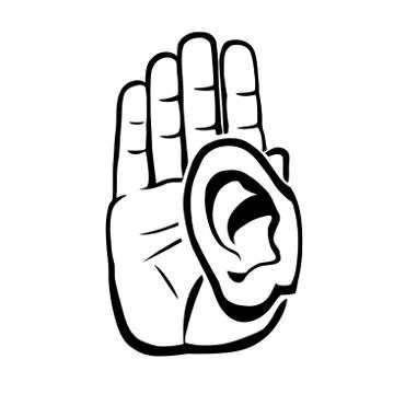 Eavesdropping Stock Illustration