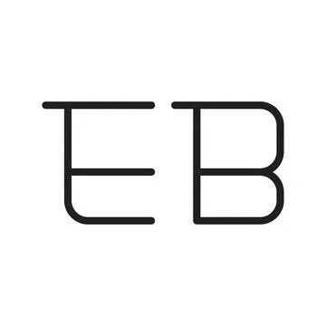 Eb initial letter vector logo icon Stock-Illustration