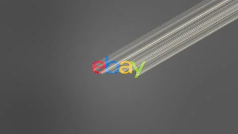 Ebay Logo Light Reveal. Grey Stock Footage 157698062
