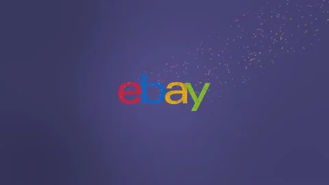 Ebay Logo Wind Dissolve Video stock 157698685