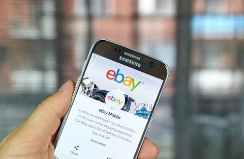 Ebay mobile app Stock Photos