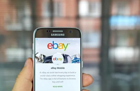Ebay mobile app Stock Photos