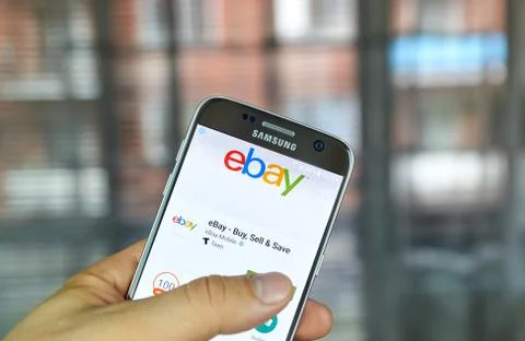 Ebay mobile app Stock Photos