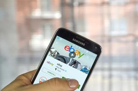 Ebay  mobile app Fotos Stock
