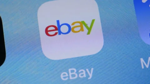 Ebay mobile phone app. Stock Footage 141597423
