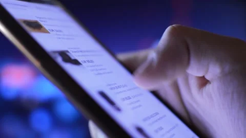 Ebay shopping app on the phone. e-commerce for online purchase Video stock 201855785