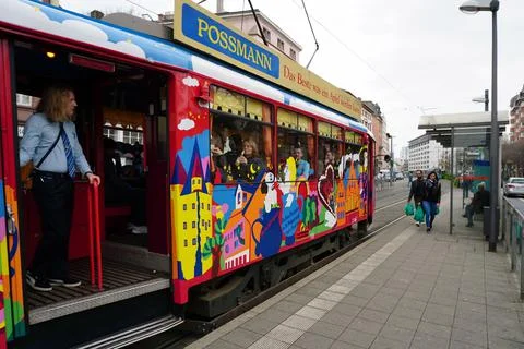 Ebbelwei express in Frankfurt, Germany,  07 06 2019 Stock Photos